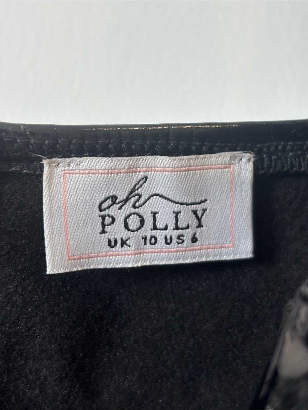 Oh Polly black Vinyl Co-Ord Set - Picture 4 of 8